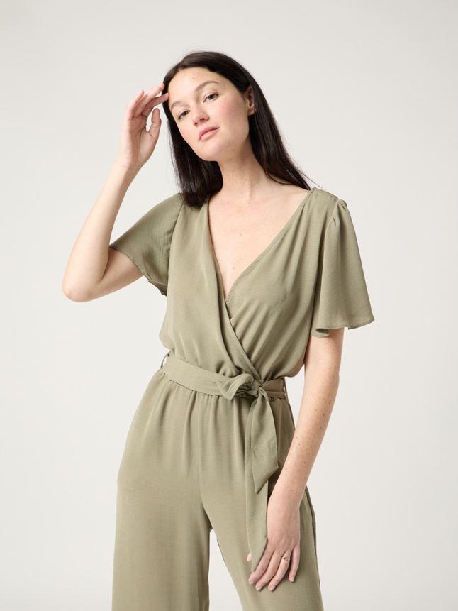 Combinaison pantalon ceinturée
