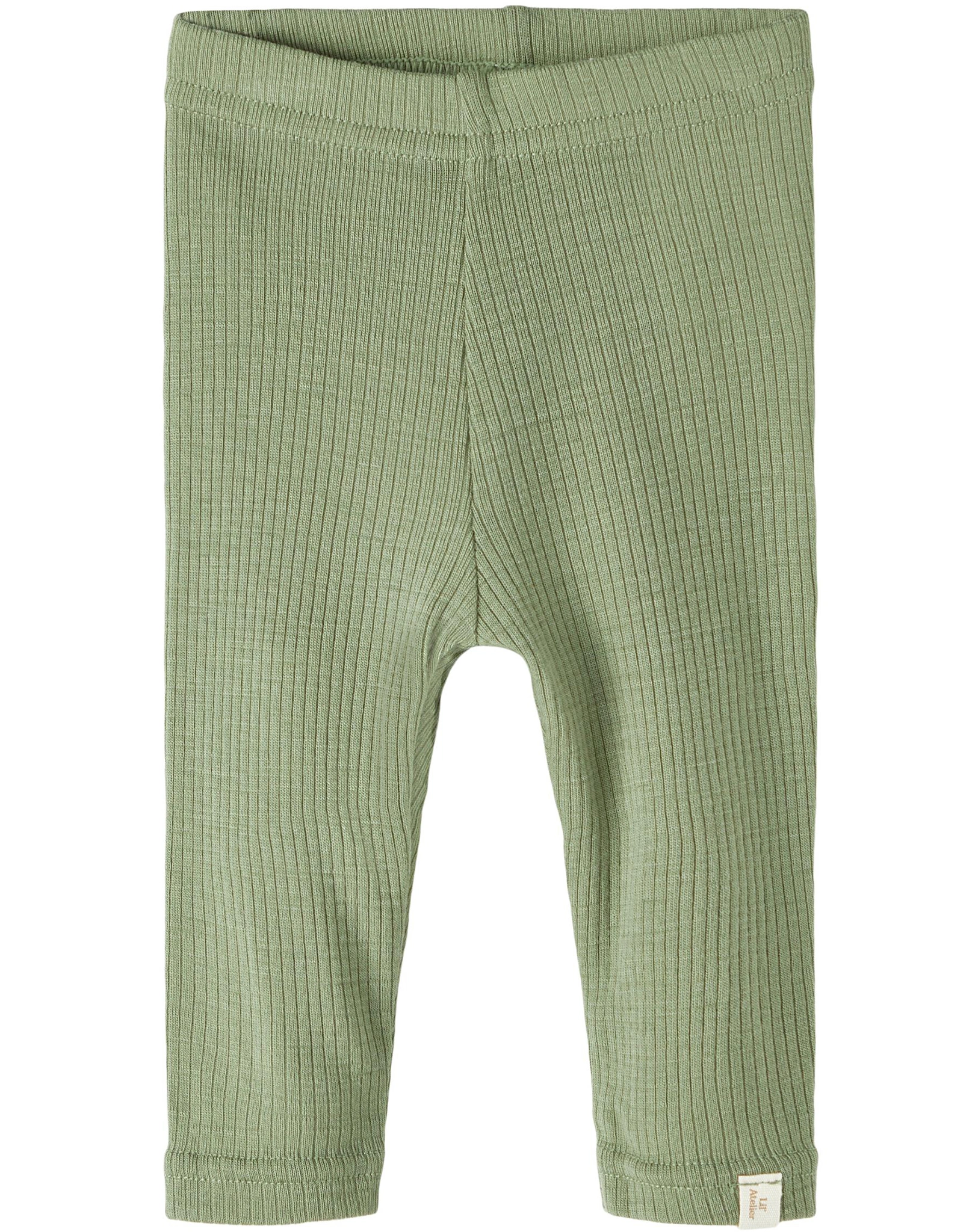Woll-Leggings NBNFABLE in oil green
