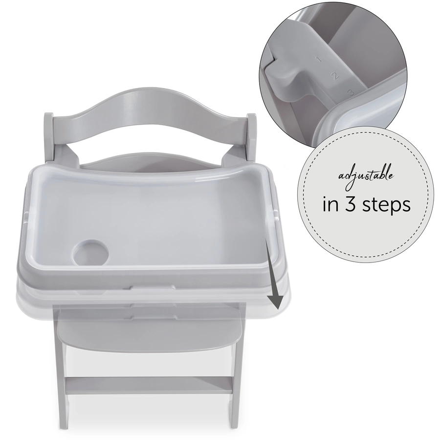 hauck Alpha Esstisch Tray Grey