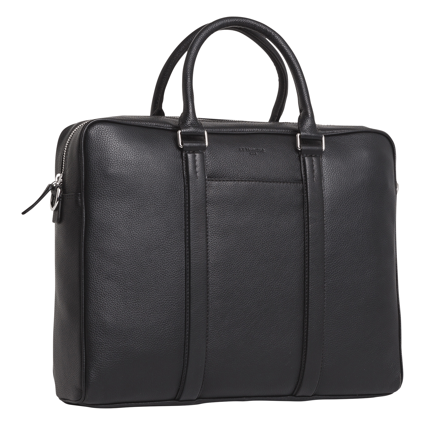 CHARLES - Porte documents en cuir| Noir