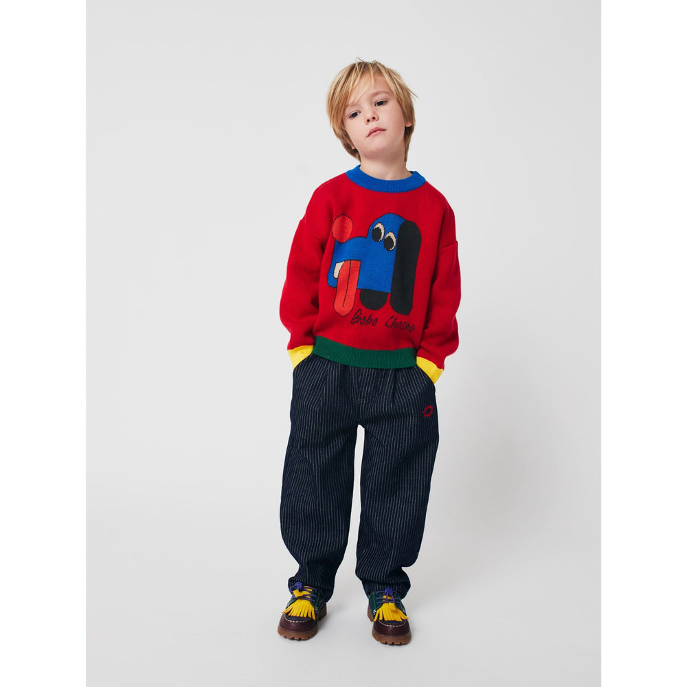 Køb Bobo Choses Red Doggy Mate Jacquard Jumper