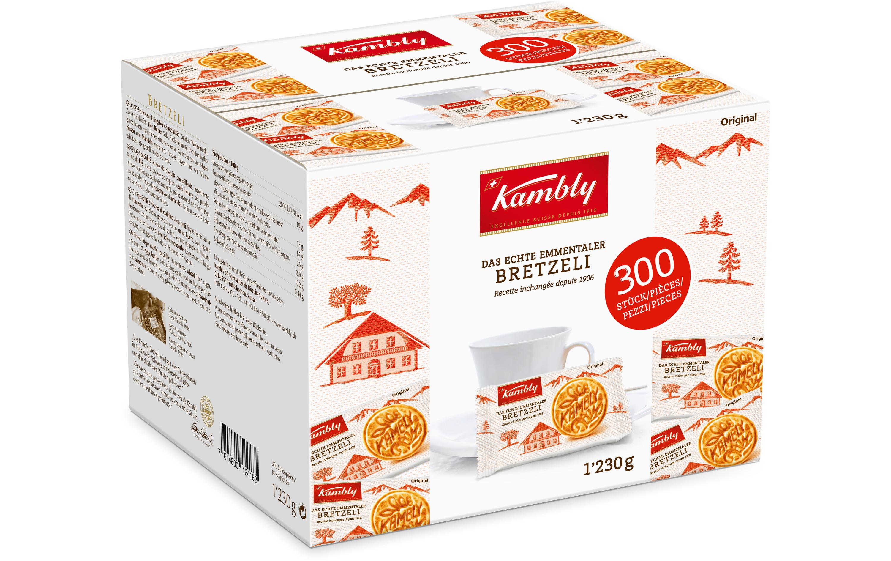 Guetzli Bretzeli Portionen 300 Stück 1.23 kgEmmentaler Gebäckspezialität