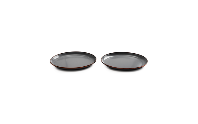 Barebones Enamel emailliertes Salatteller Set 2 teilig