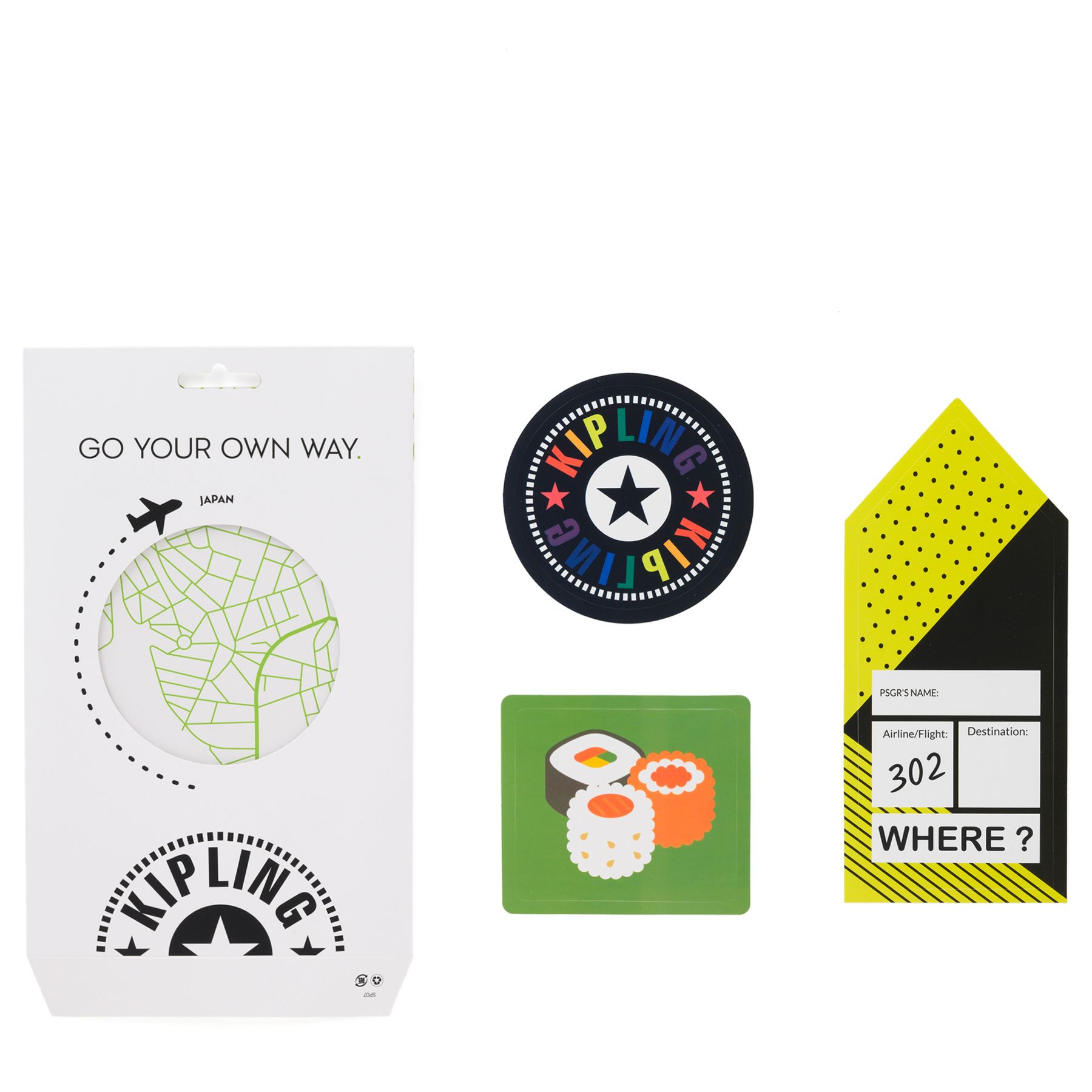 STICKER SET SUSHI Kit d'autocollants de personnalisation pour les bagages à coque rigide - Mix Col Ss20