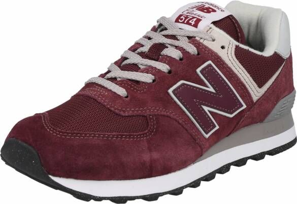 New balance Sneakers laag '574' poederroze robijnrood wit