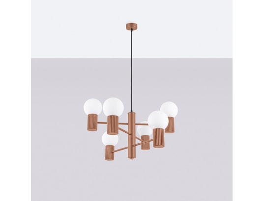 SOLLUX LIGHTING - Lustre halo 6 moka