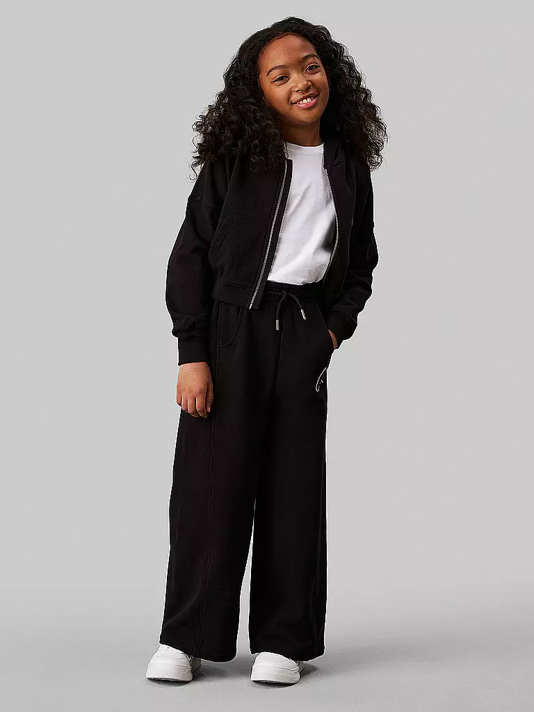 CALVIN KLEIN JEANS Mädchen Sweatjacke schwarz