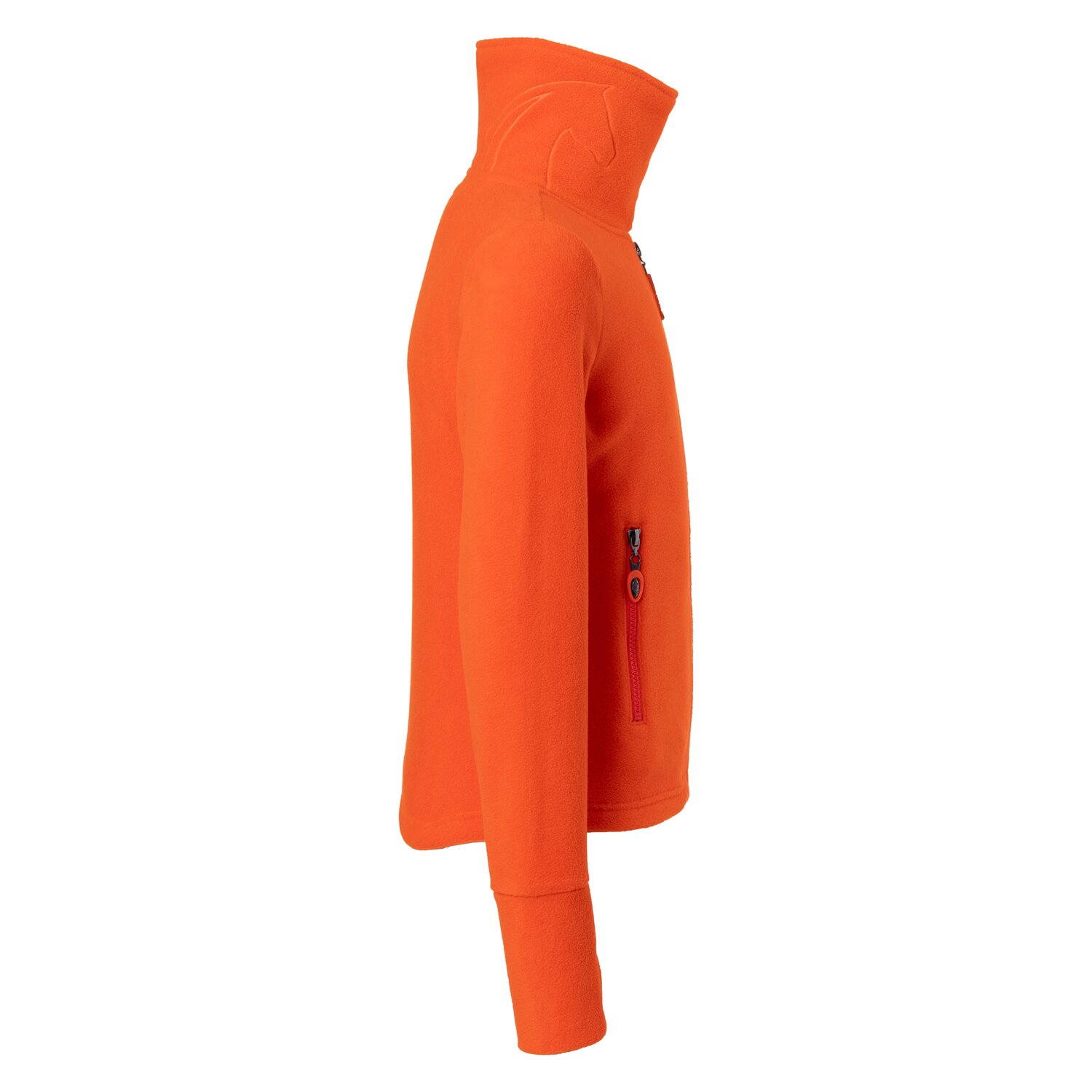 black forest kids Fleecejacke mit Stehkragen  - red orange