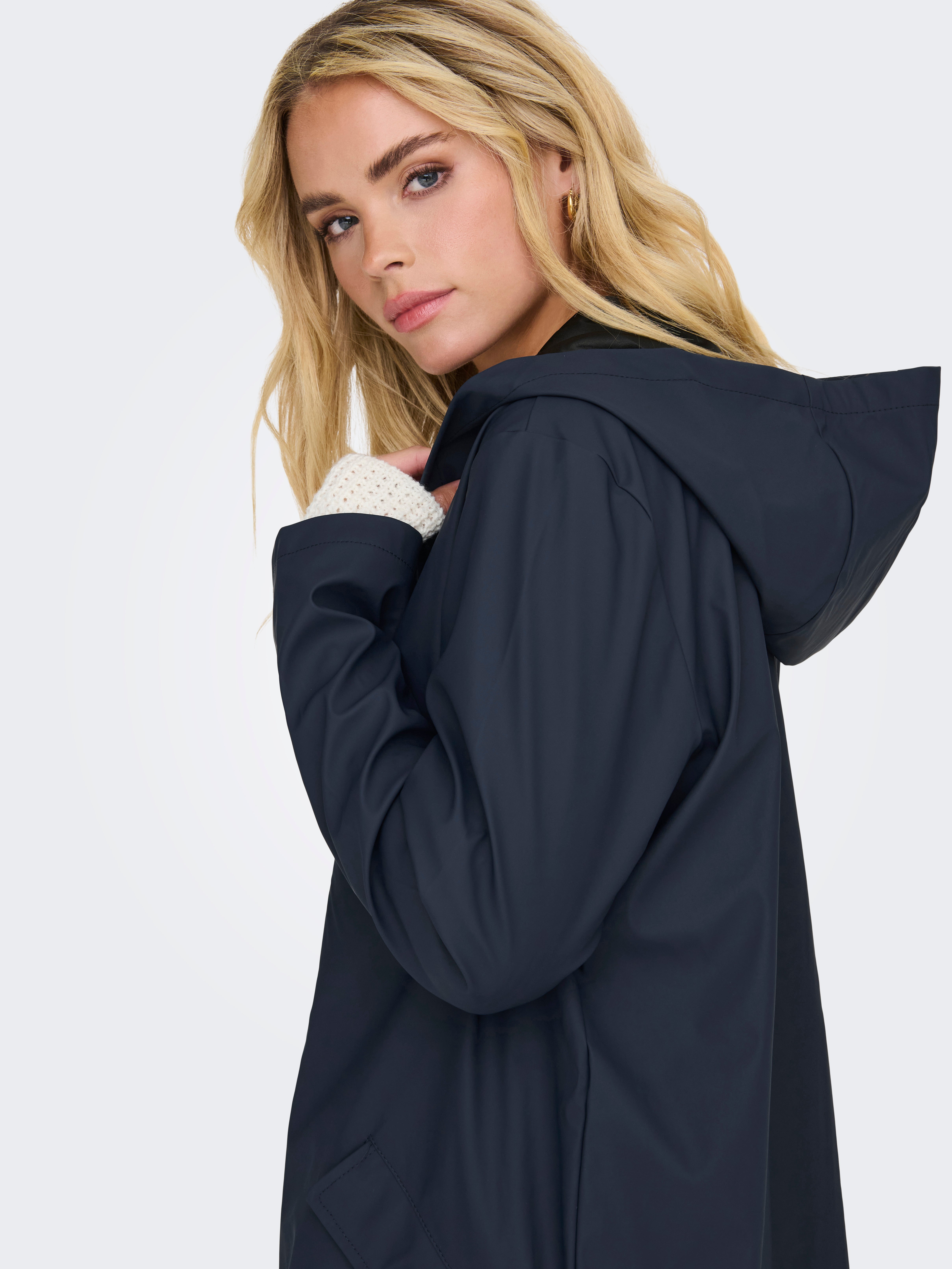 JDYELISA Regenmantel Navy Blazer