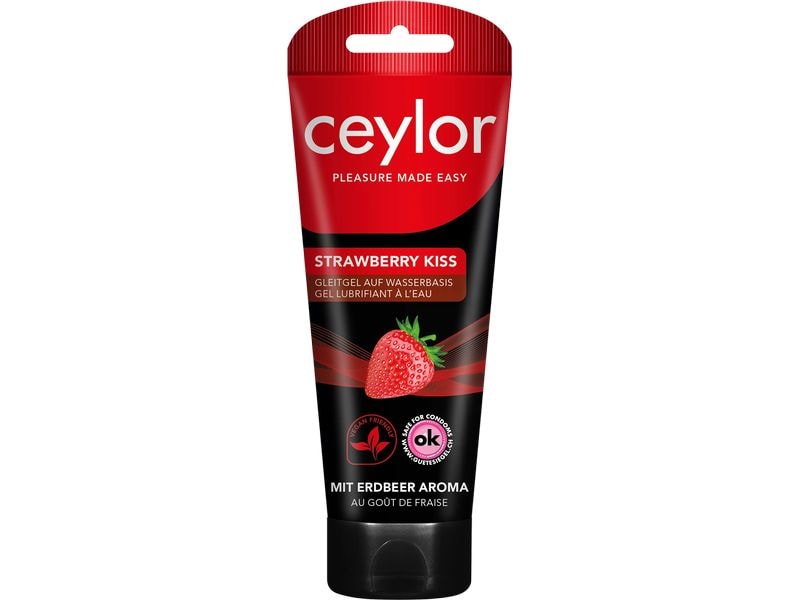 ceylor Gleitgel Strawberry Kiss 100 ml Gleitmittel mit Erdbeer Aroma