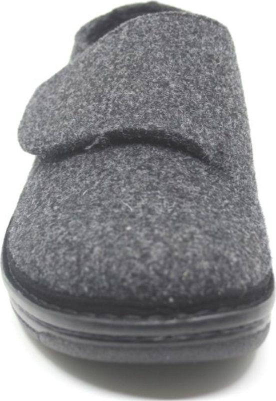 Berkemann 05727 937 donkergrijs vilt Pantoffels
