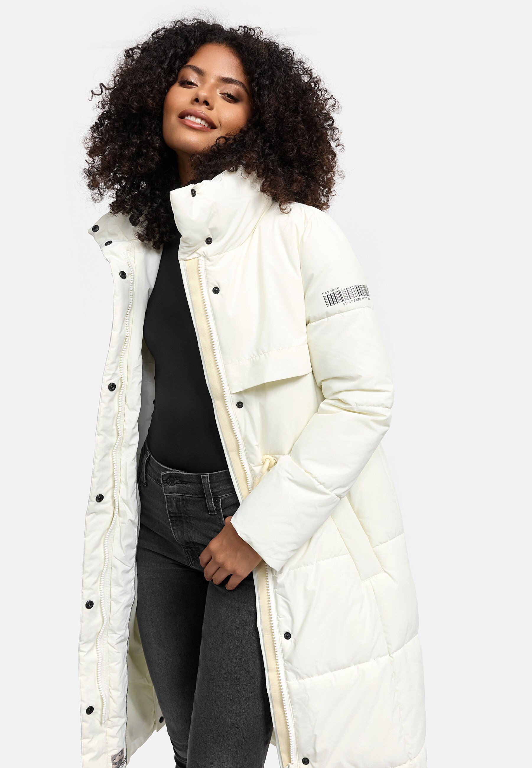 NAVAHOO Damen Winterjacke Parka warm gefüttert Steppjacke Mantel Mit Stehkragen Der Wahnsinn