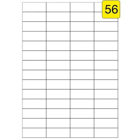 Wäsch Etiketten DIN A4, 52,5 x 21,2 mm, 5600 Stück