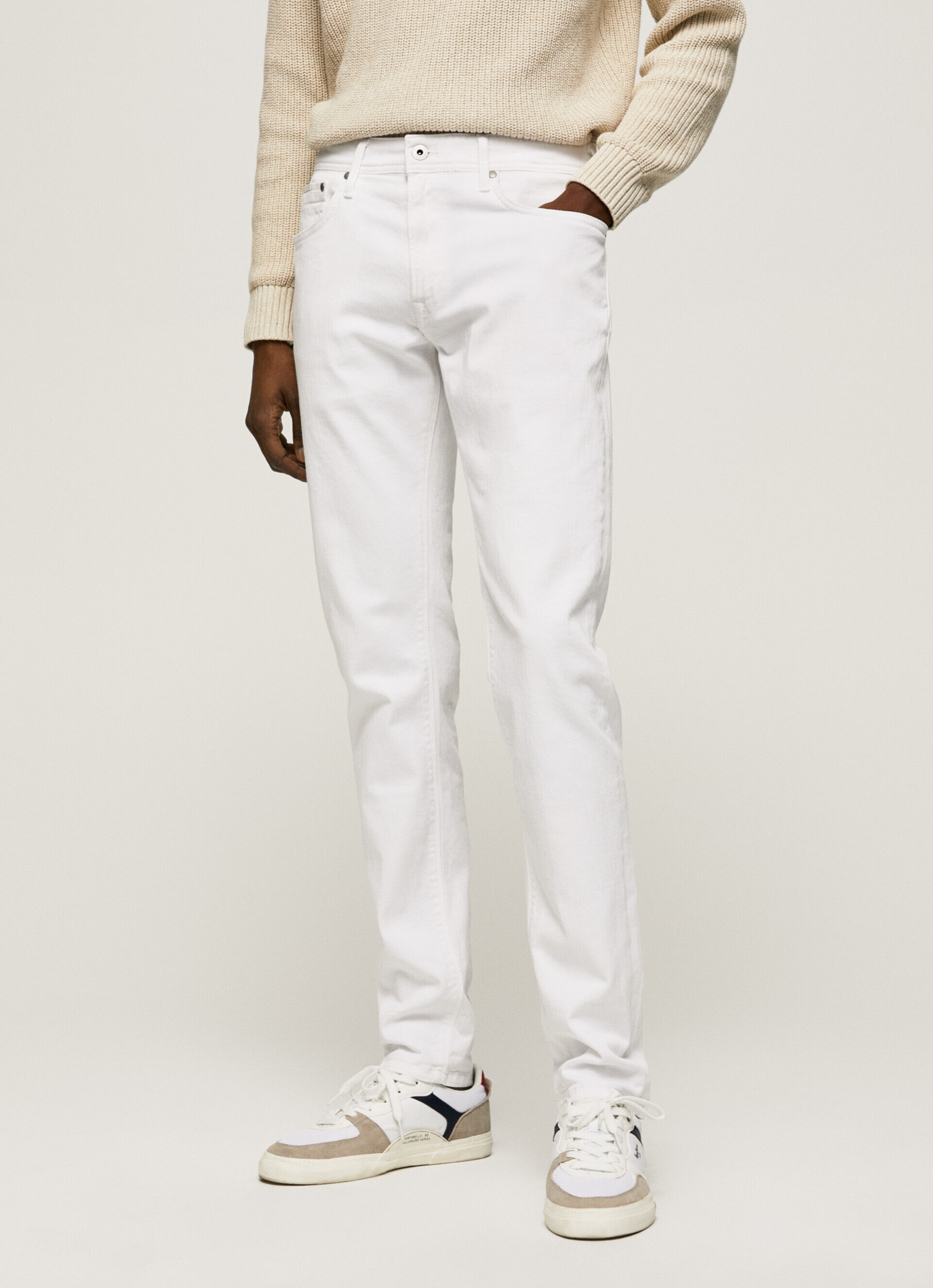 Calça jeans Stanley, corte e cintura regulares - jeans