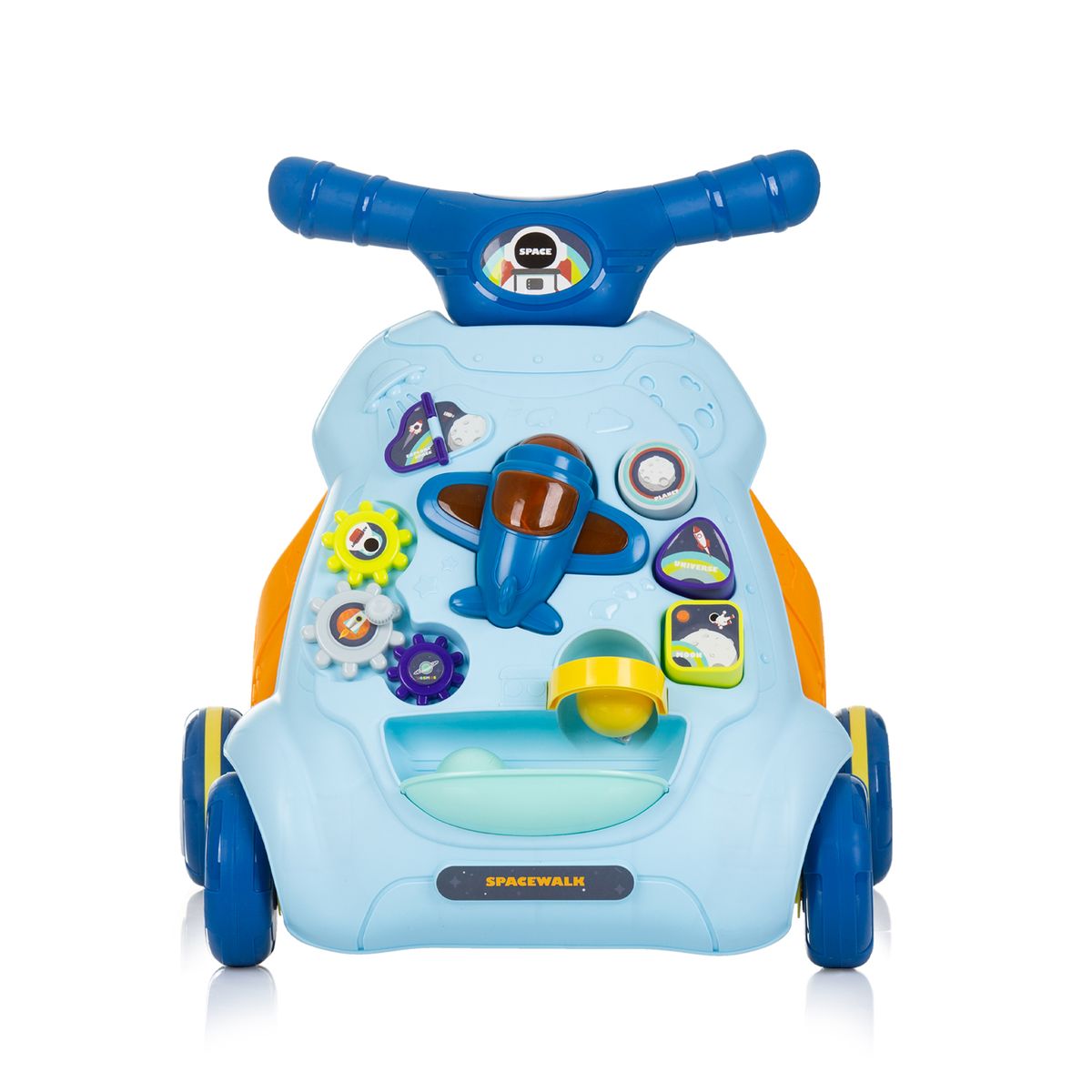 Chipolino Lauflernwagen Plane Musik, Bälle, mit unterschiedlichen Spielzeugen blau
