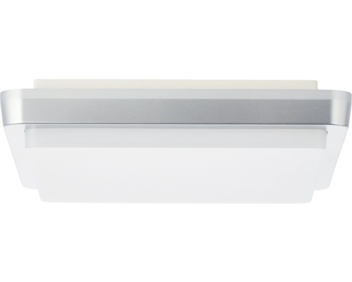 LED buitenplafondlamp 12W 1500 lm 3000K 28x28 cm zilver/wit