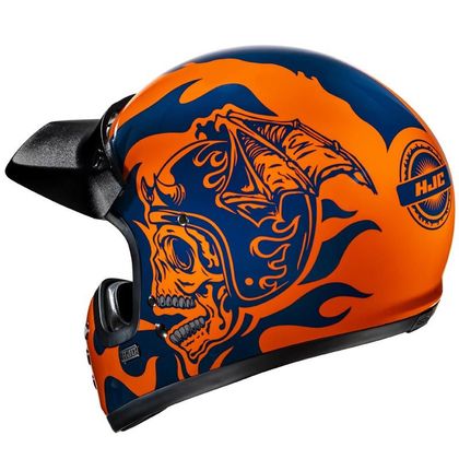Casque Hjc V60 - FLAME - Bleu / Orange