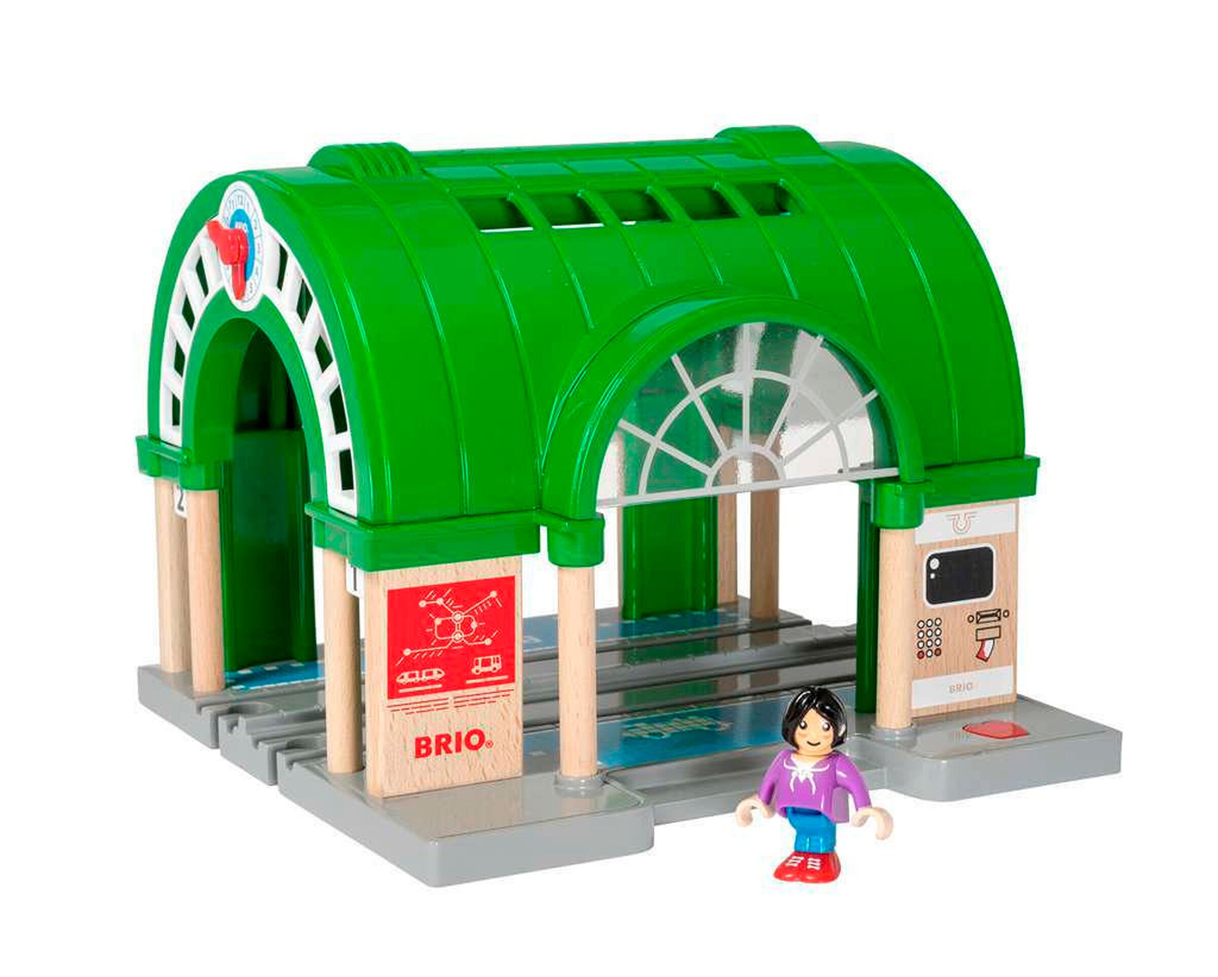BRIO Großer Hauptbahnhof mit Ticketautomat