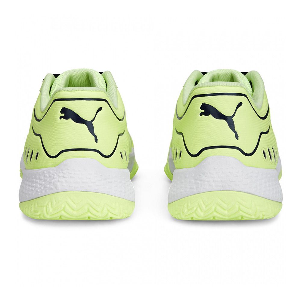 Puma SOLARSMASH RCT - Chaussures de padel Homme fast yellow/puma navy/puma white