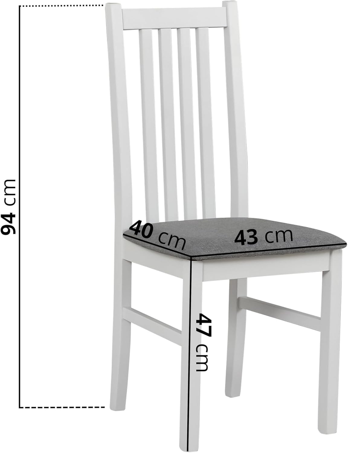 Küchenstühle 4er Set - Stuhl Buche Massiv - Esszimmerstuhl 120 kg - Stühle Esszimmer 4er Set - Holzstuhl - Esstischstühle - Esszimmerstühle Holz - Sonoma - Hygge 11