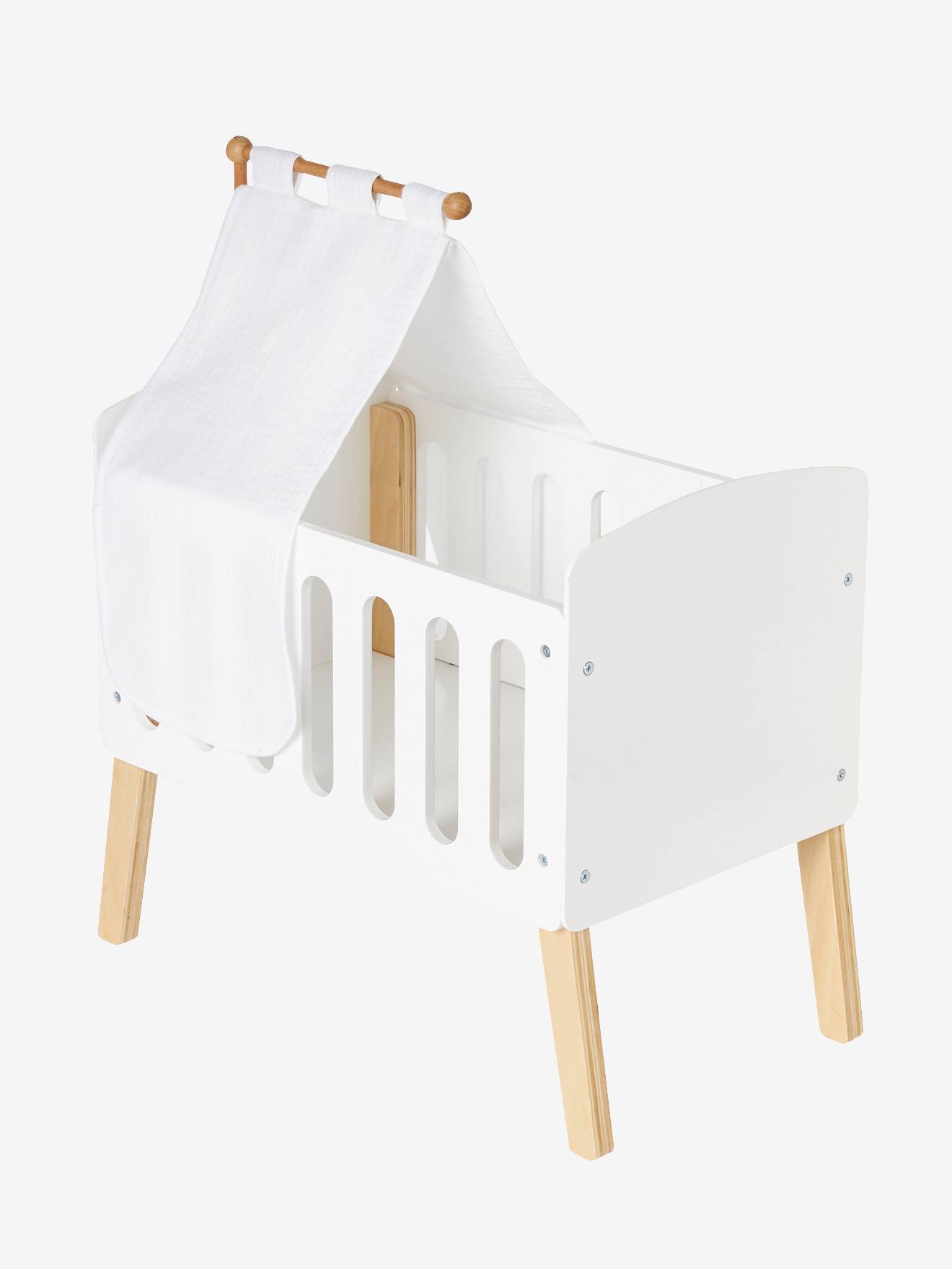 Dossel branco para berço de boneca