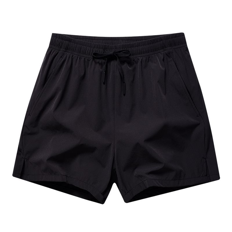 Blueforce - Effen shorts met trekkoord in de taille