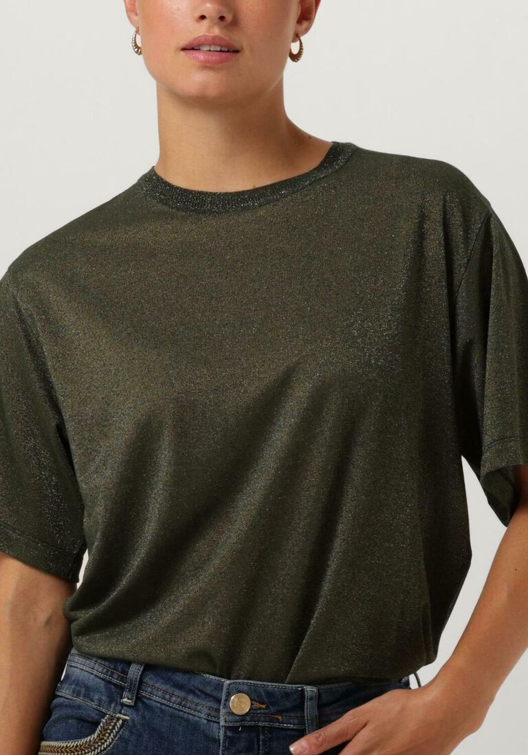 MOS MOSH donkergroene mos mosh t-shirt mmkit ss tee