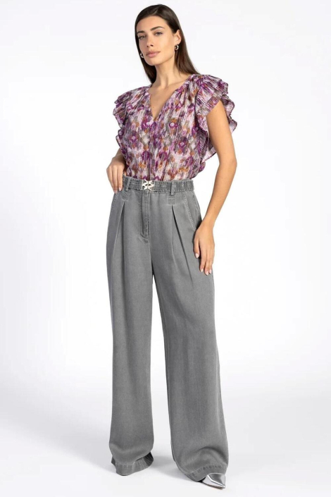 Aaiko paarse dames blouse