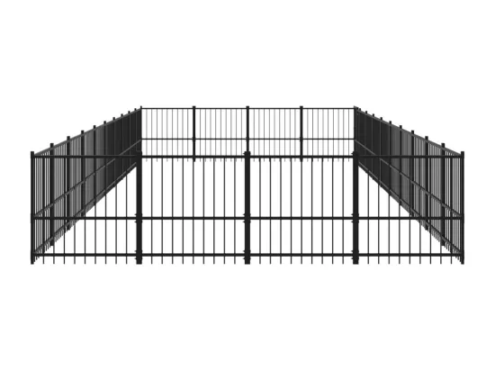 Chenil cage enclos pac noire 970 x 388 x 100 cm 02_0041844