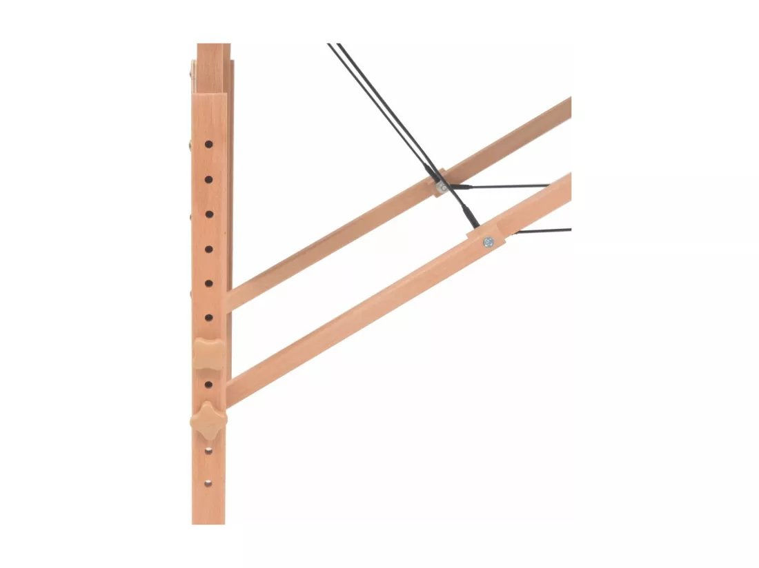 Table de massage pliable blanche 221 x 90 x 65 cm 02_0001864