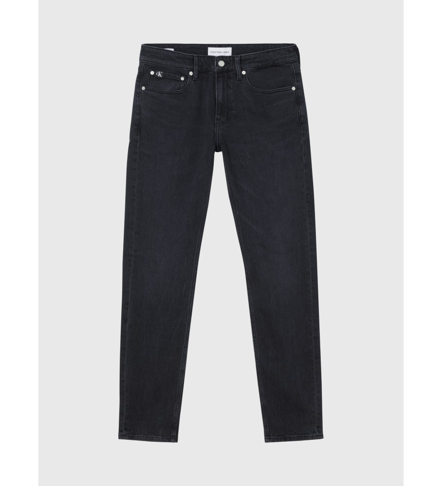 Calça jeans Calvin Klein Slim Taper preta