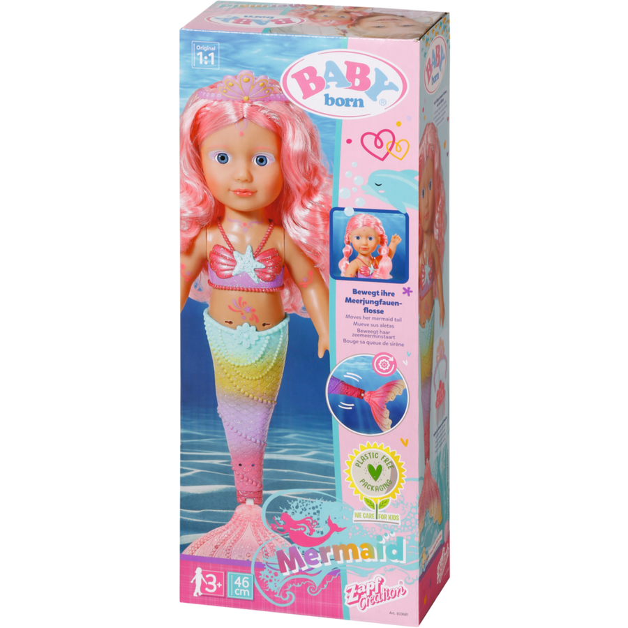 Zapf Creation BABY born® Little Sister Meerjungfrau, 46 cm