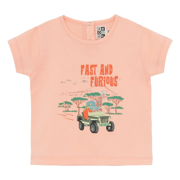 Bonton T-Shirt Tuba Coton Bio | Abricot