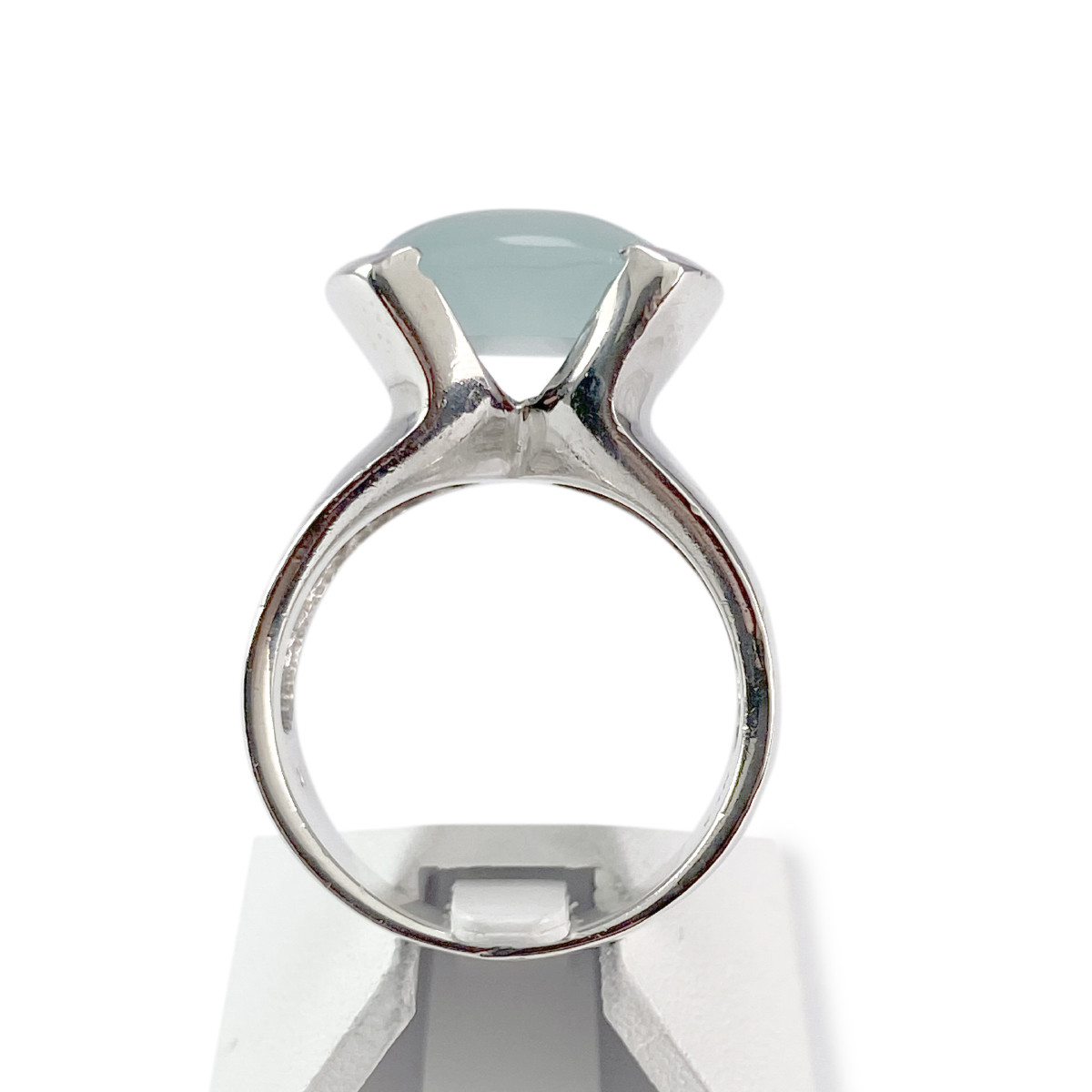 Bague d'occasion argent 925 pierre imitation bleu