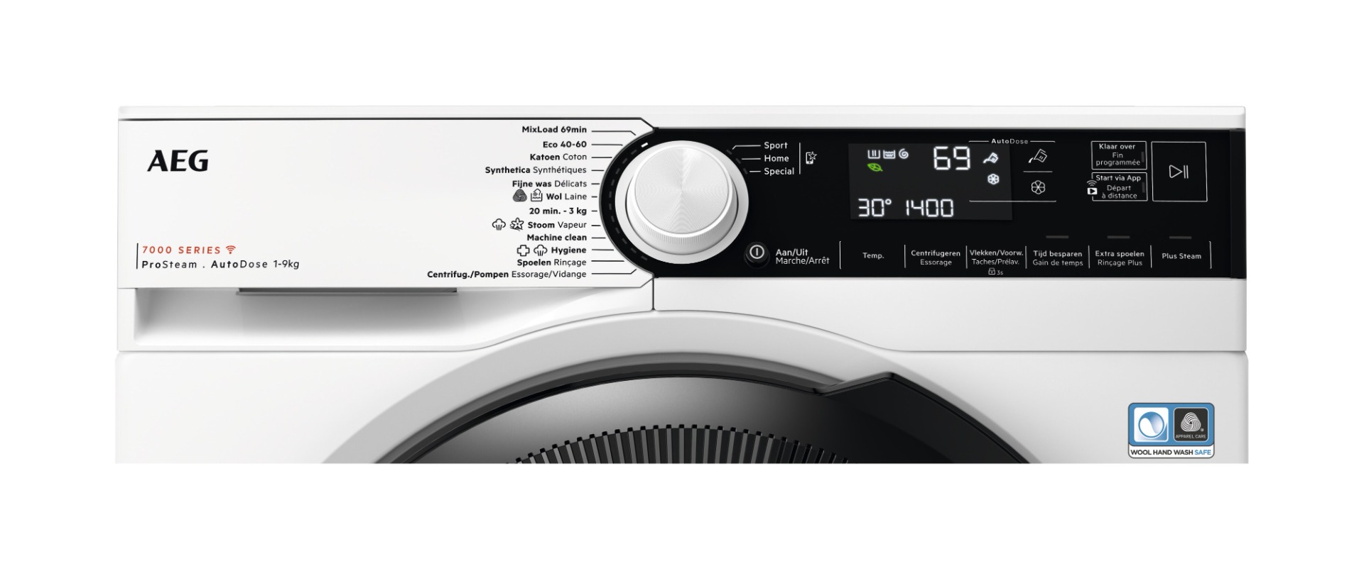 AEG LR75Q944 7000 serie ProSteam Autodose wasmachine