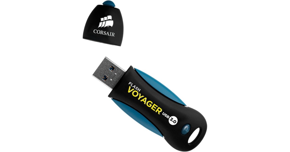 CorsairFlash Voyager USB 3.0 256 GB usb-stick  (Zwart/blauw, CMFVY3A-256GB)