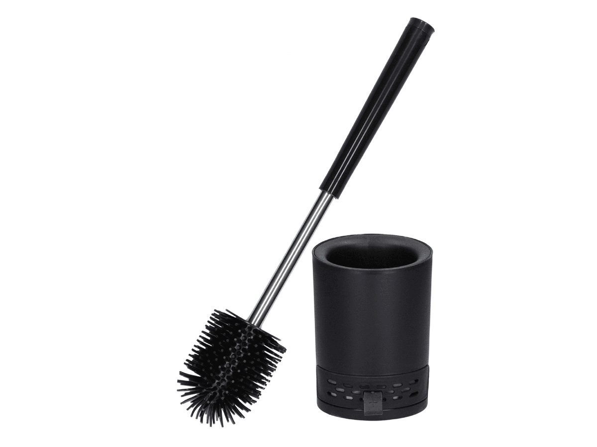 2BEHOME Wc borstel met houder - Black