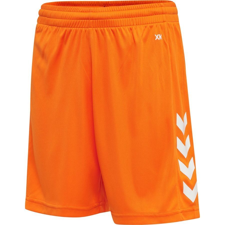 Hummel Short de Foot Core - Orange/Blanc Enfant
