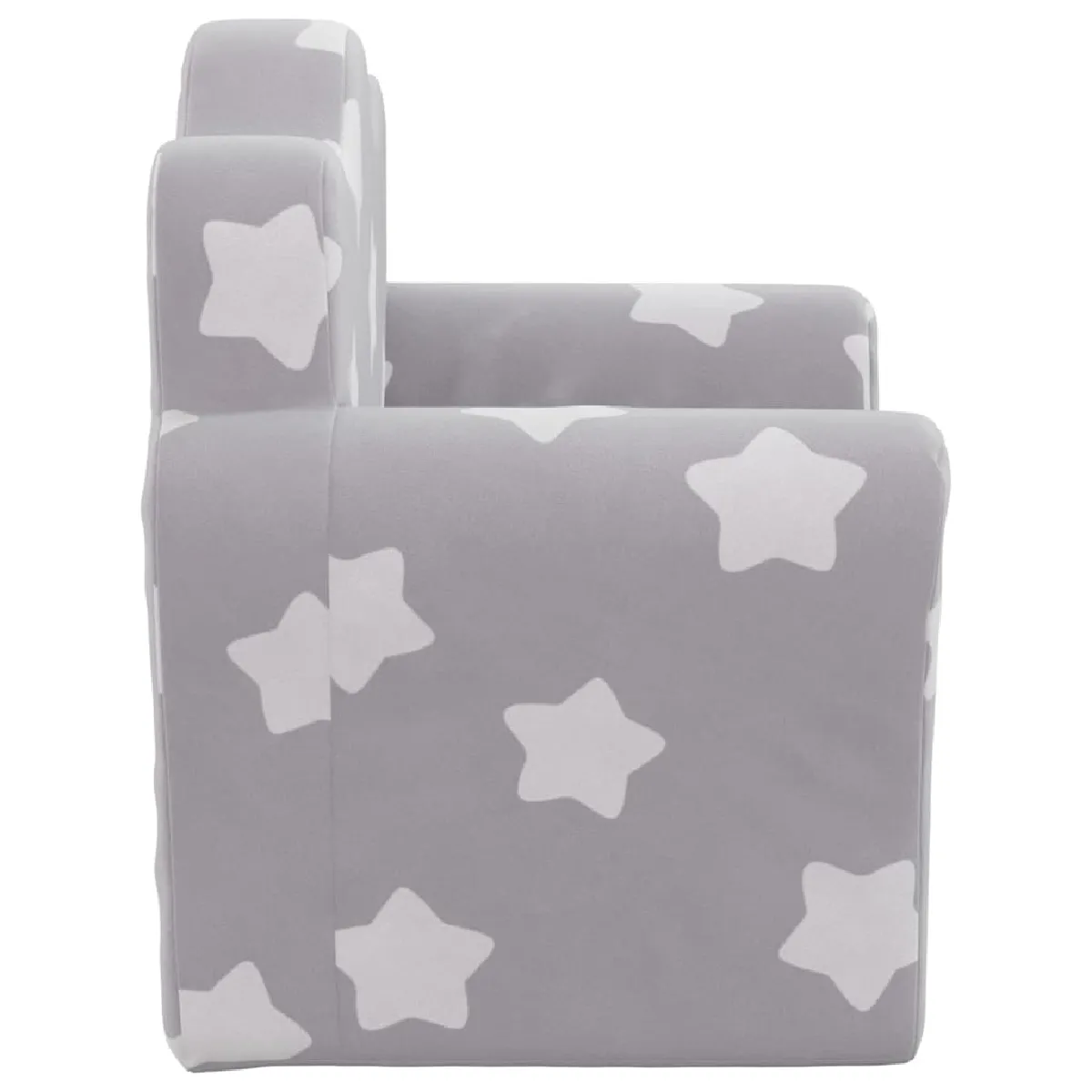 Vidaxl Canapé pour enfants gris clair avec étoiles