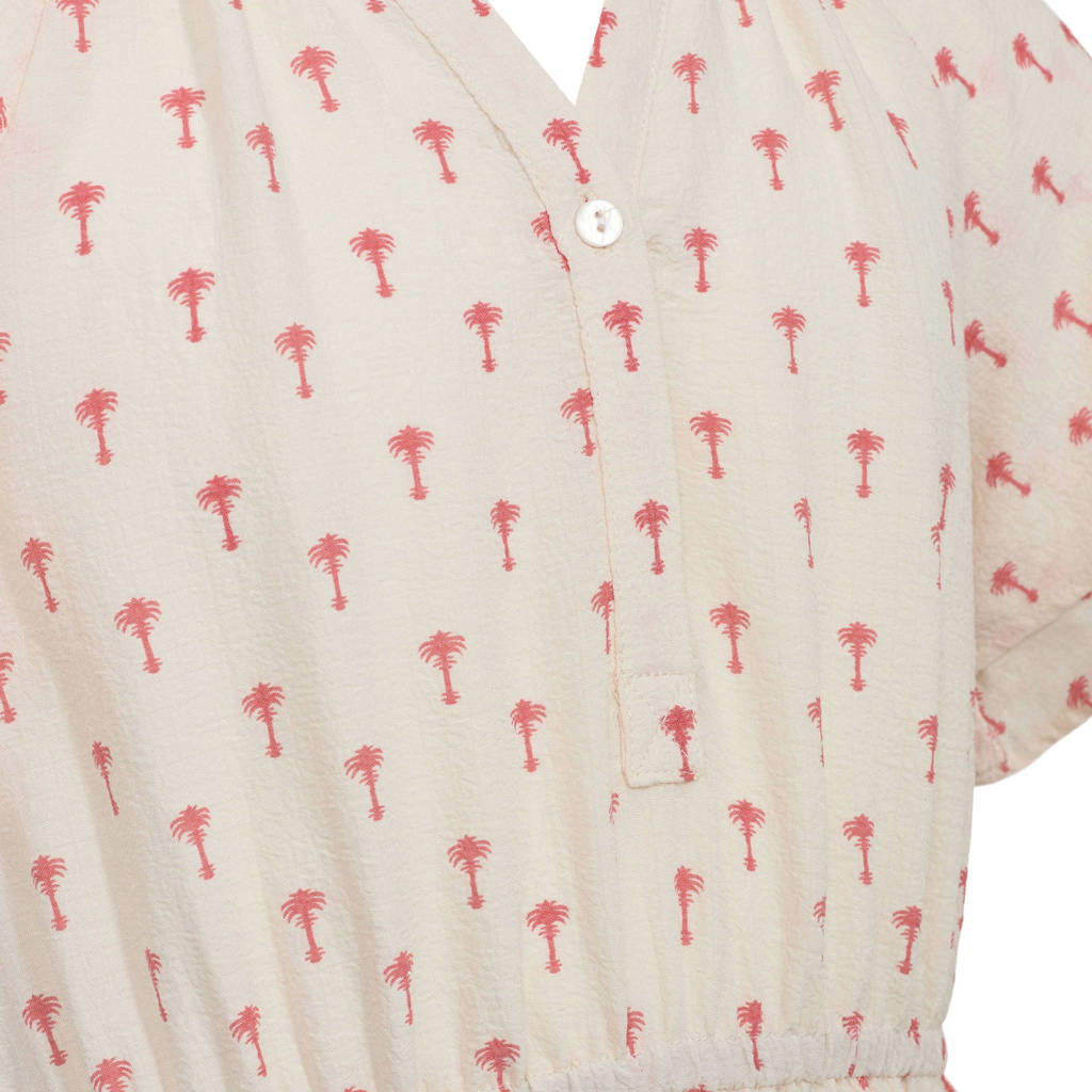 Sofie Schnoor maxi jurk ecru/roze