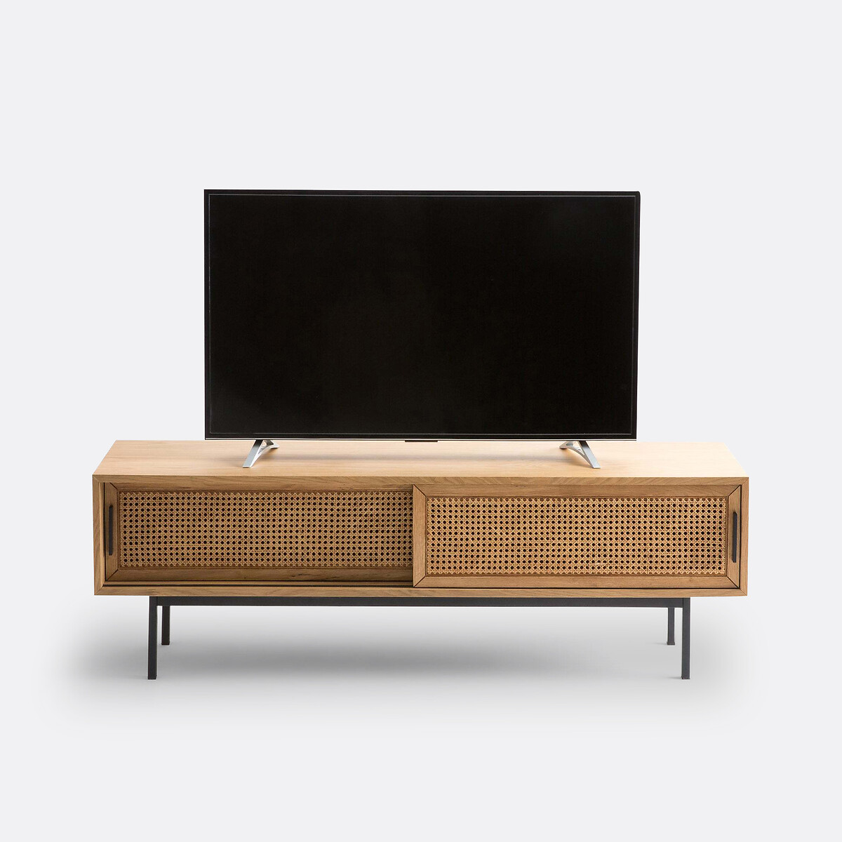 LA REDOUTE INTERIEURS<br>Móvel de TV em carvalho e vime, 160 cm, Waska