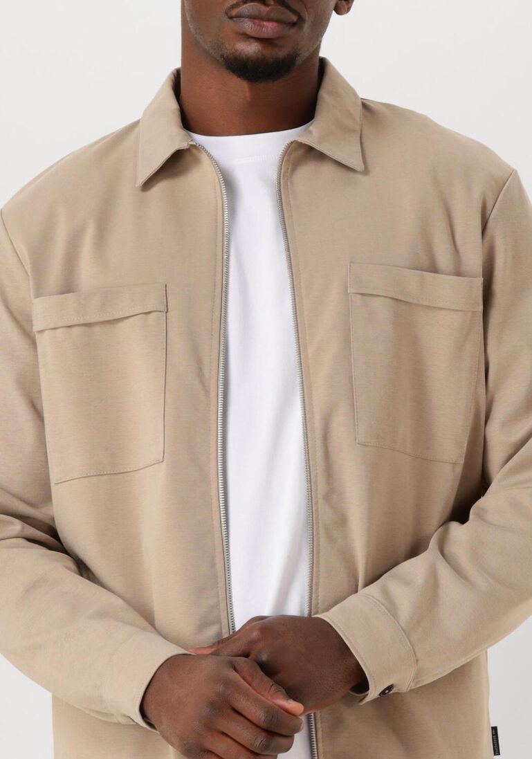beige the goodpeople overshirt lavi