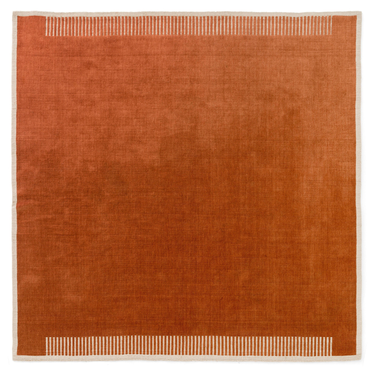 Audo Copenhagen Duomo vloerkleed 270x270 Terracotta Red