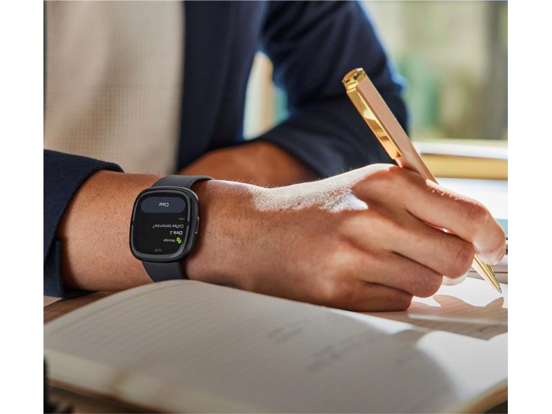 Fitbit Sense 2 Smartwatch Schwarz/Schwarz GPS-Sportuhr
