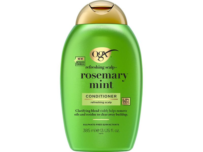 OGX Haarspülung Rosemary and Mint 385 ml Erfrischender und klärender Conditioner für fettiges Haar