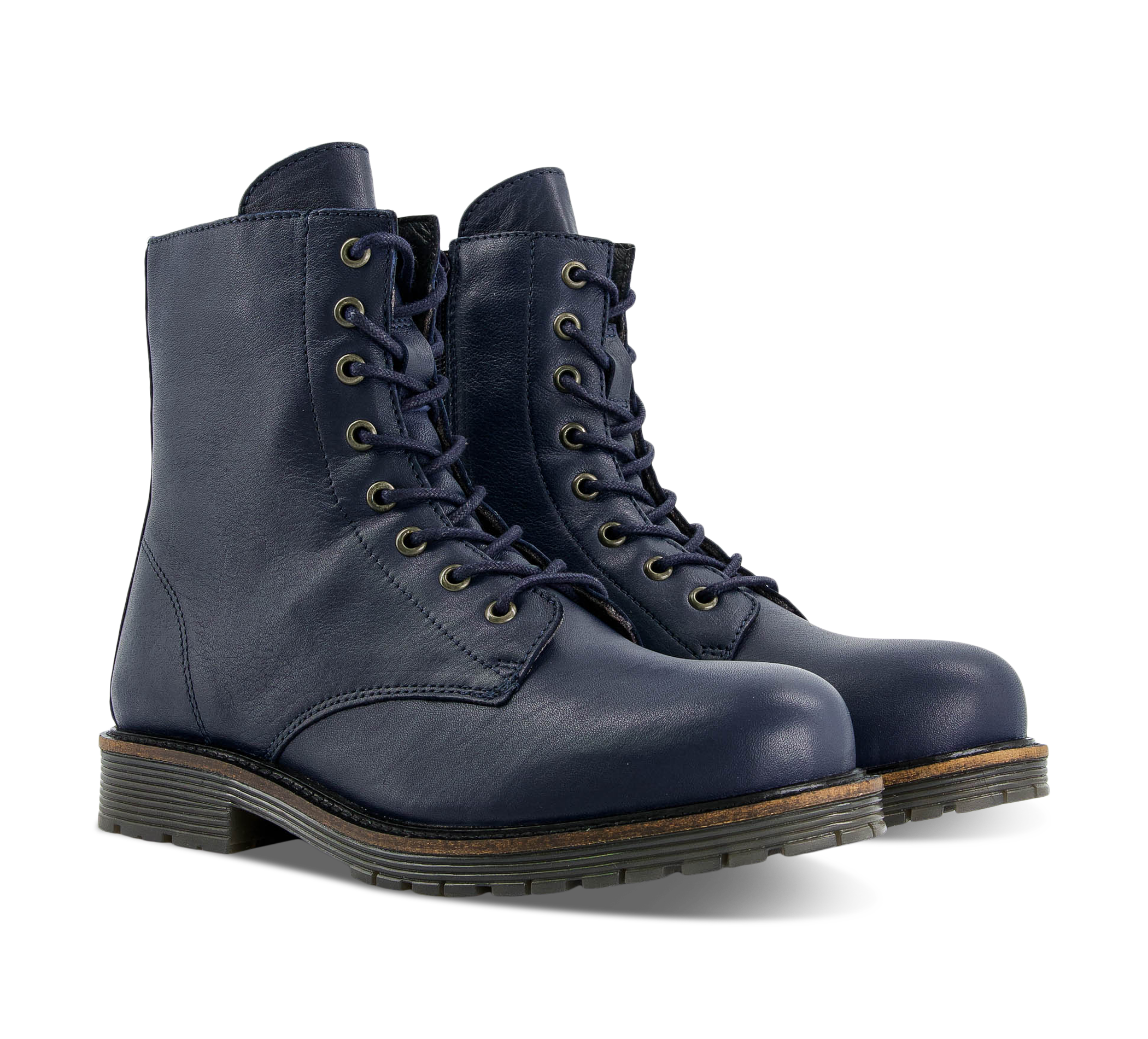 1874 by Walder Schnürstiefel blau