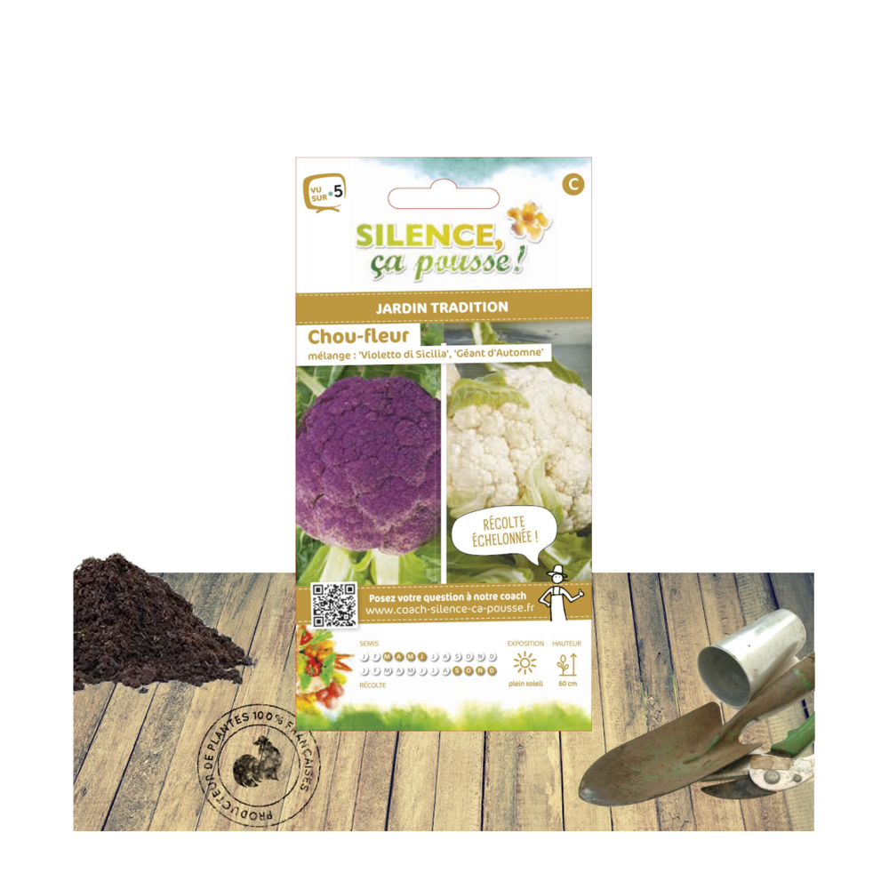 Graines de chou-fleur en mélange/brassica oleracea var. Botrytis en mélange[-]sachet de 1,50 gr.