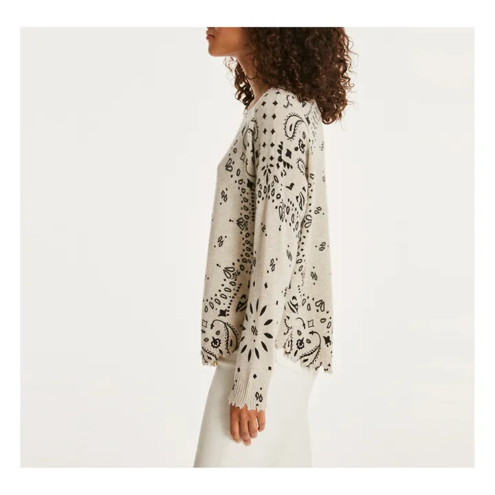 Kujten Pull Mela Bandana Cachemire | Grège