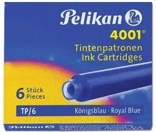 Pelikan 4001 TP/6 - Blækpatron - strålende sort - 0.8 ml - pakke med 6 (short)