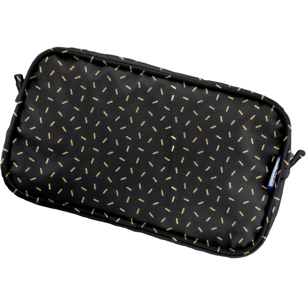 Pochette Banane Paille Dorée Noir